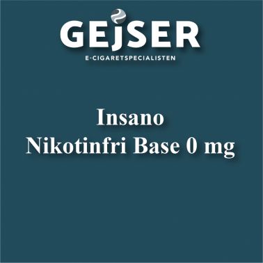 Insano - 10ml. Nikotinfri base - 0MG pris: 25 